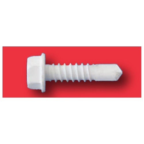 International Fasteners Daggerz CERSD08001916 Self Drilling Screw, #8 Diameter - Thread Size, 9/16 in Overall Length, Hex Washer Head, Hex Drive, Climaseal, 1/4 in Drive