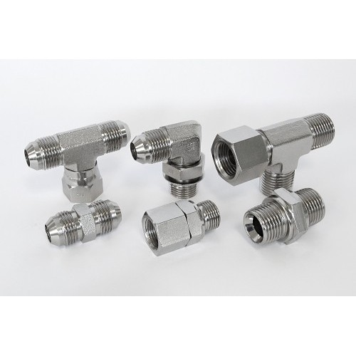 Interpump Fluid Solutions Muncie® Power Products 0951G04-04 Hose to Pipe Elbow, 1/4 x 7/16-20 in Nominal, Swept x Female JIC