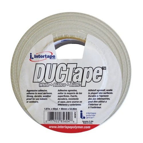 Intertape ipg® 20CW2 Duct Tape, 60 yd Length, 2 in Width, 9 mil Thickness, White