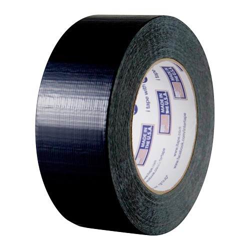 Heavy Duty Duct Tape, 54.8 m Length, 1.88 in Width, 11 mil Thickness, Black