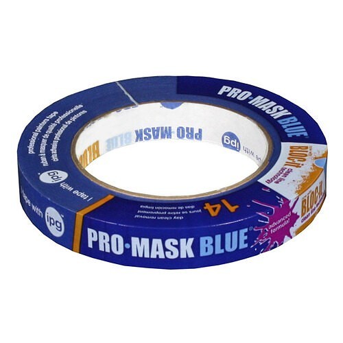 Intertape ipg® 9530-.75 Masking Tape, 60 yd Length, 1 in Width, Synthetic Adhesive Adhesive, Crepe paper Backing, Blue