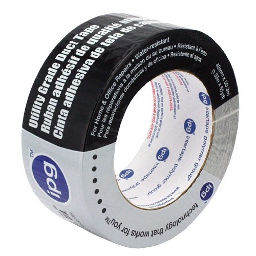 Intertape ipg® 9910357 Duct Tape, 55 yd Length, 1.88 in Width, 6 mil Thickness, Natural Rubber/Resin Adhesive, Polyethylene Backing, Silver