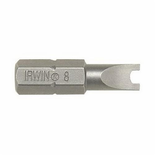 Irwin® 92563 Spanner Insert Bit, Imperial, #4 Square Recessed Point, 1 in OAL, Industrial Grade S2 Steel