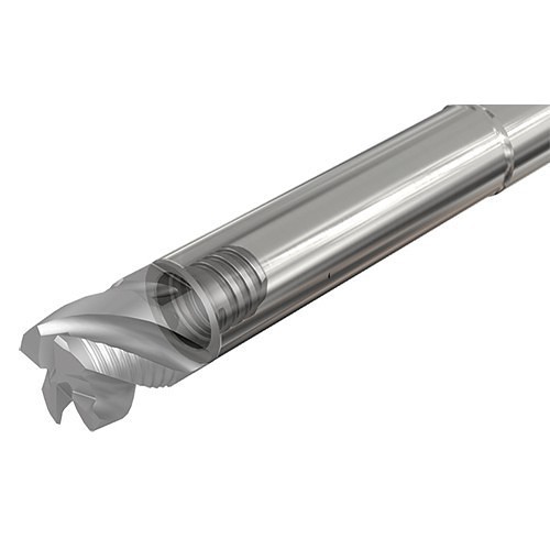 Iscar 3103852 Solid End Mill Shank, MM S-A Tool Holder, 3/4 in Shank Dia, Stepped Shank, 0.72 in Nose Dia