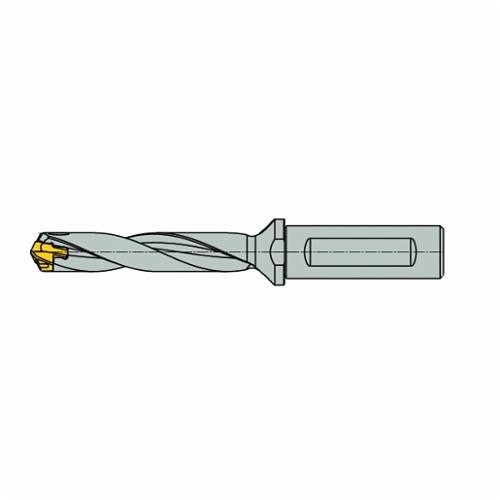 Iscar 3202488 SUMOCHAM Indexable Head Replaceable Tip Drill, 0.669 to 0.705 in Drill, ICP Insert, 5.04 in OAL, 3XD Drill Depth by Dia Ratio, 17 Insert Seat, 3/4 in Dia Shank, DCN Toolholder