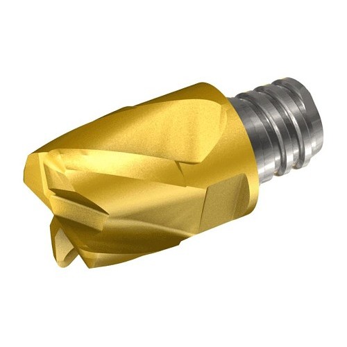 Iscar 5621319 Solid End Mill Head, 3/8 in Cutting Dia, Alloy, Cast Iron, Stainless Steel, Steel