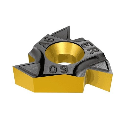 Iscar 5901946 Threading Insert, 8 to 48 Threads per Inch, External Thread, Partial Profile Thread Standard, 0.5 to 3 mm Pitch, Right Hand Cutting Direction, Material Grade: IC908