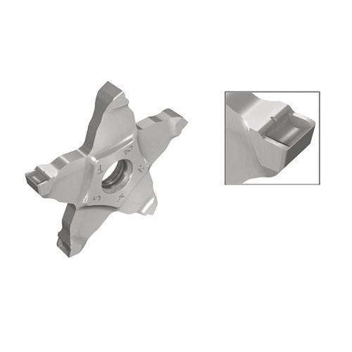 Iscar 6003537 Grooving Insert, Pentagonal, 0.079 in Cutting Width, TiAlN, Material Grade: IC908