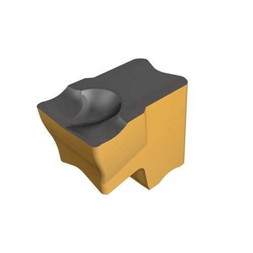 Iscar 6004695 Cut-Off Insert, Material Grade: IC808, 0.128 in Cutting Width, Carbide Tipped, TiAlxxn/axxlTiN/TiN Coated