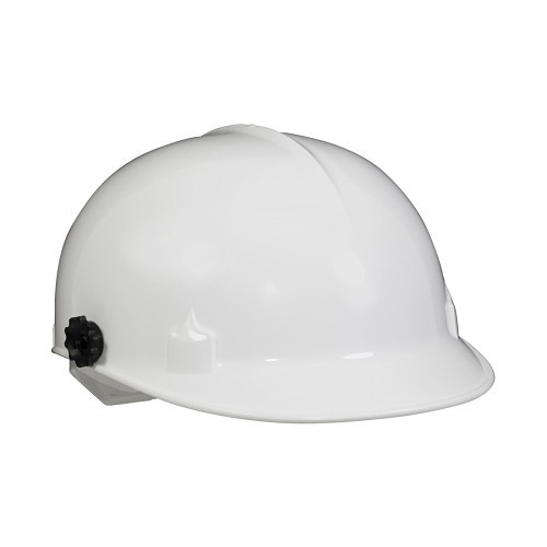 Jackson Safety* 20186 BC100 Lightweight Bump Cap With Faceshield Attachment, White, HDPE, 4-Point Pinlock Suspension