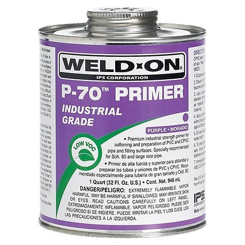 JAZ Industrial IPSP70 PVC Primer, 1 pt, Clear