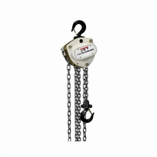 JET® 205130 L-100 Hand Chain Hoist With Overload Protection, 0.5 ton Load, 30 ft H Lifting, 53 lbf Rated