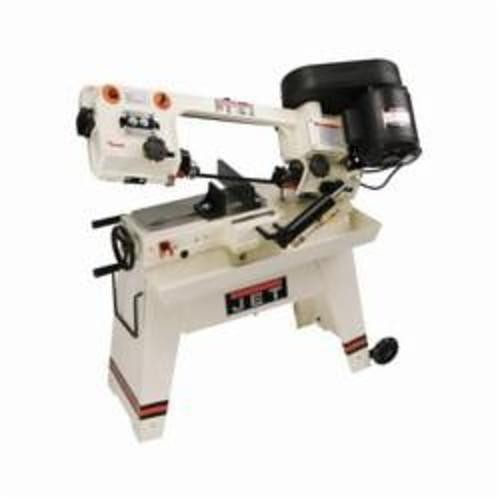 JET® 414453 Horizontal Band Saw, 4-1/2 in Round, 4-1/2 x 5 Rectangle 45 deg Capacity, 8 x 5 in Round, 7-1/2 x 5 in Rectangle 90 deg Capacity, 1/2 hp, 115 VAC, 9/4.5 A, 1 Phase, 85/125/200 sfpm Speed