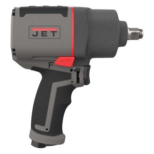 JET® 505126 Impact Wrench, 1/2 in Drive, 140 to 680 lb Torque, 5.4 cfm Air Flow, 6.85 in L OAL