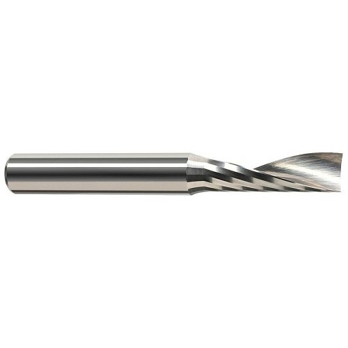 Square End Mill, 1/4 in Diameter Cutter, 3/4 in Length of Cut, 1 Flutes, 1/4 in Shank Diameter, 2-1/2 in Overall Length