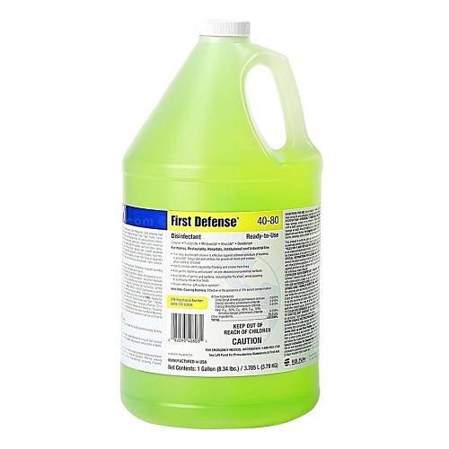 JON-DON Foster® First Defense 4080-01 Disinfectant, 1 gal Container, Liquid Form, Light Green