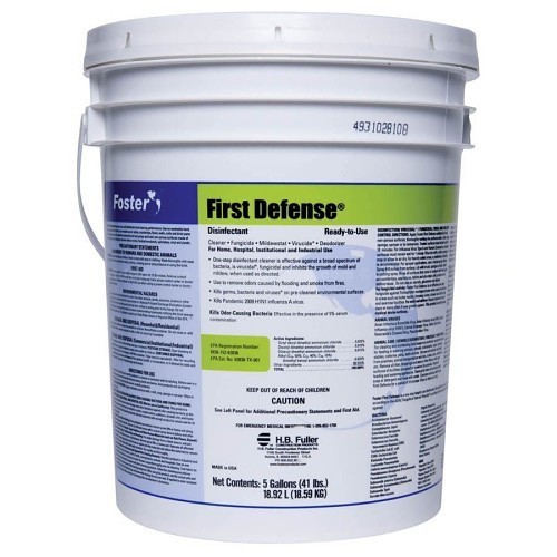 JON-DON Foster® First Defense 4080-05 Disinfectant, 5 gal Container, Liquid Form, Light Green