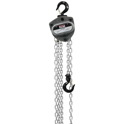 JPW Industries JET® 104100 Hand Chain Hoist, 0.5 ton, 10/15/20/30 ft Lifting Height