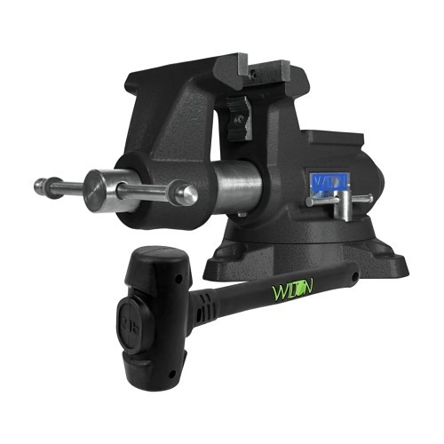 JPW Industries Wilton® 28811DB Bench Vises, 5 in Jaw Opening, 5-1/2 in Jaw Width, 3-5/8 in Throat Depth