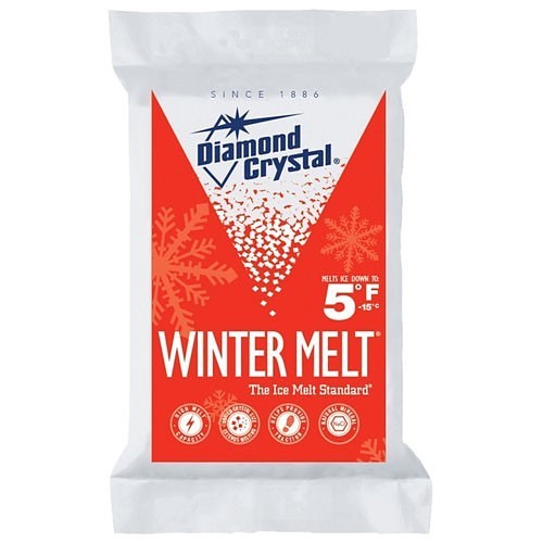 J & T Distributors Diamond Crystal® 6217285 Ice Melt, 50 lb, 5 deg F, Composition: Sodium Chloride, White