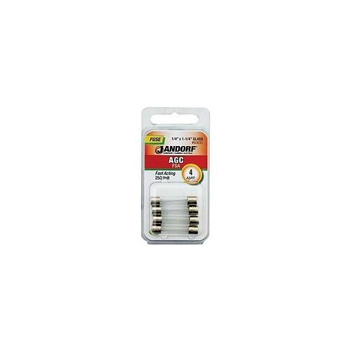 Jandorf 3397874 Automotive Fuse, 4 A Amp, 250, 10 kA Interrupt
