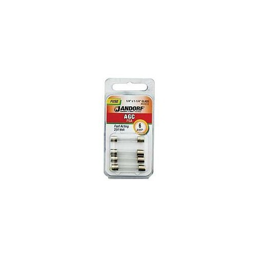 Jandorf 3397890 Automotive Fuse, 6 A Amp, 250, 10 kA Interrupt