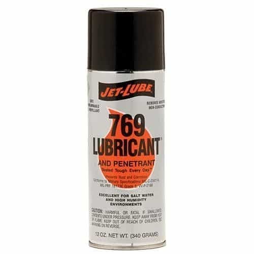 Jet Lube® JL37341 Penetrating Lubricant, 12 oz Container, Aerosol Can Container, Clear Amber Fluid, 0.83 Specific Gravity