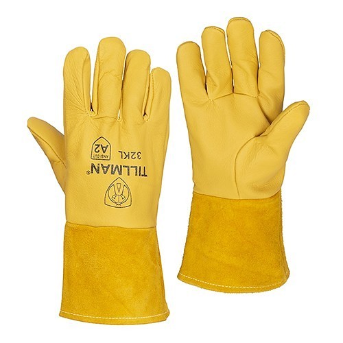 John Tillman Tillman™ 32K XXL Cut-Resistant Gloves, 2X-Large, #11, Top Grain Pigskin, 2 ANSI Cut-Resistance Level, Tan