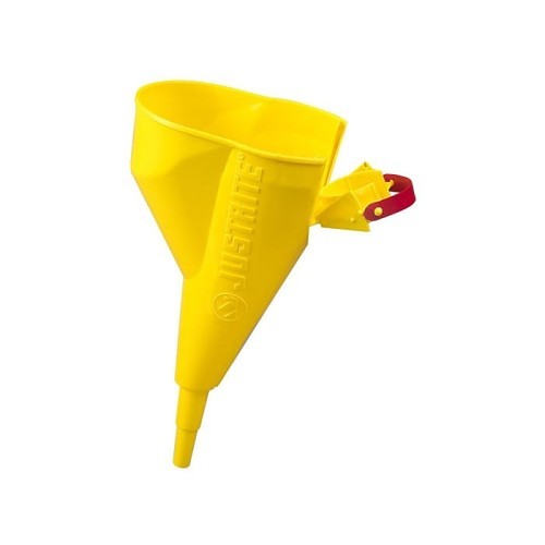 Justrite® 400-1102Y Funnel, For Use With: Steel Type I Justrite Safety Cans, 1 gal, Polyethylene, Yellow