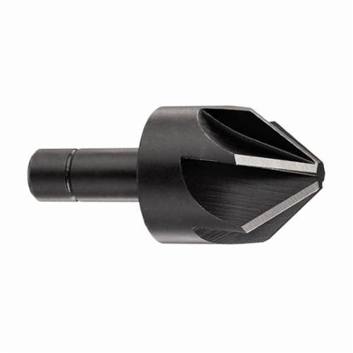 KEO 55045 Single End Countersink, 1/2 in Dia Body, 1/4 in Dia Shank, 6 Flutes, 90 deg Included Angle, 7/64 in Min Cutting Diameter, HSS