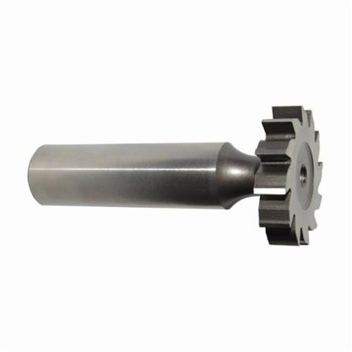KEO 62010 Standard Woodruff Keyseat Cutter, 1/4 in Dia Cutter, 1/16 in W Cutting, 2-1/16 in OAL, 1/2 in Dia Straight Shank, Straight Tooth