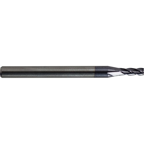 KEO 875-1102 Square End Mill, 0.1102 in Cutter Dia, 0.3306 in Length of Cut, 4 Flutes, 0.125 in Shank Dia, 1-1/2 in Overall Length
