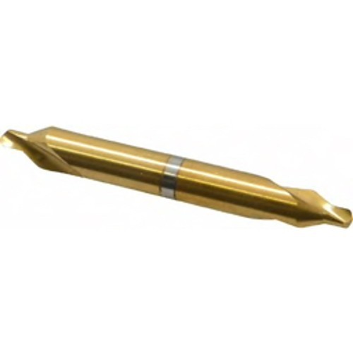 KEO Cutters KEO 10300-TIN Combined Drill and Countersink, 0.1094 in Drill Size - Decimal Inch, 60 deg Included Angle, High Speed Steel, TiN Coated