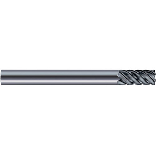 KYOCERA SGS® 36143 Square End Mill, 1/2 in Cutter Dia, 1-3/32 in Length of Cut, 6 Flutes, 1/2 in Shank Dia, 4-1/2 in Overall Length, TA Coated
