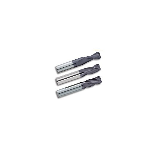 KYOCERA SGS® 45117 Corner Radius End Mill, 7 mm Cutter Dia, 22 mm Length of Cut, 2 Flutes, 7 mm Shank Dia, 65 mm Overall Length, TiAlN