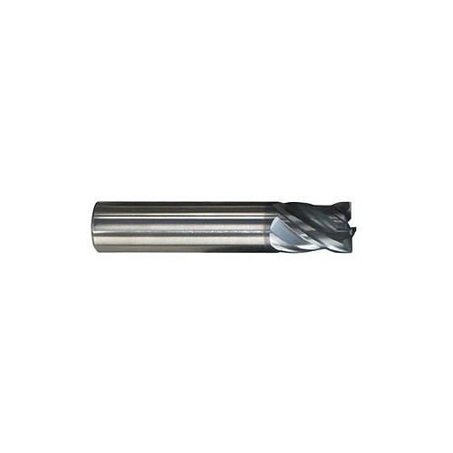 KYOCERA SGS Precision Tools SGS® 36508 Corner Radius End Mill, 0.2188 in Cutter Dia, 0.02 in Corner Radius, 3/8 in Length of Cut, 4 Flutes, 1/4 in Shank Dia, 2 in Overall Length, Ti-Namite-X