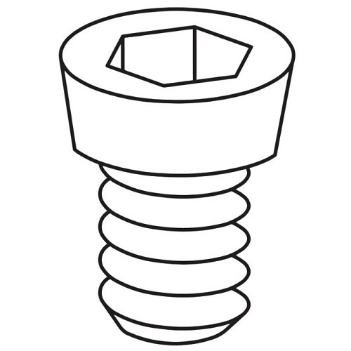 KYOCERA TPC02451 Shim Screw, Shim Screws, Milling Indexable Tool, Hardware Compatibility: Shim, Hex Drive