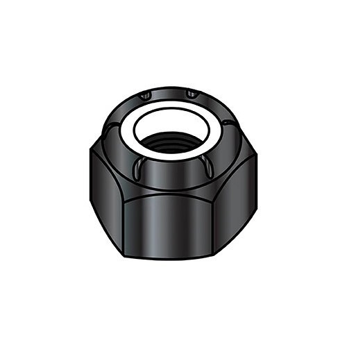 Kanebridge 06NSB Nylon Insert Lock Nut, Metric, #6, Black Oxide