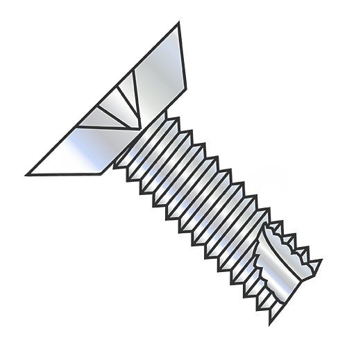 Kanebridge 10085PU Thread Cutting Screw, Measurement System: Imperial, #10-16, 1/2 in Overall Length, Steel, Undercut Flat, Philips Drive, Type 25 Point