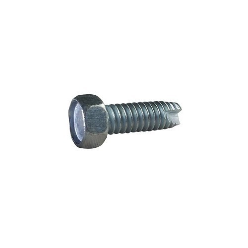 Kanebridge 31163H Thread Cutting Screw, Measurement System: Imperial, 5/16-18, 1 in Overall Length, Steel, Indexed Hex Washer, Unslotted Drive, Type 23 Point