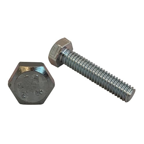 Kanebridge 50128BHT Hex Tap Bolt, Measurement System: Imperial, 1/2-13, 8 in Length Under Head, Steel, Zinc Plated