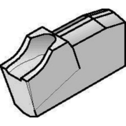 Kennametal® 1507673 Cut-Off Insert, 040 Insert, Material Grade: A2, 0.1575 in Cutting Width, Neutral, 2 deg Relief Angle, Carbide Tipped, TiAlN