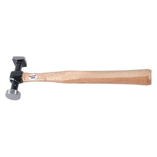 Keysco Tools 55301 Ball Pein Hammer, 12 in Overall Length, Heat Treated Carbon Head, Hickory Wood Handle