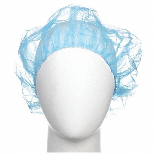 Keystone® Adjustable Cap 110NWI-10-24-BLUE Bouffant Cap, Disposable, Blue, Polypropylene, 24 in Dia