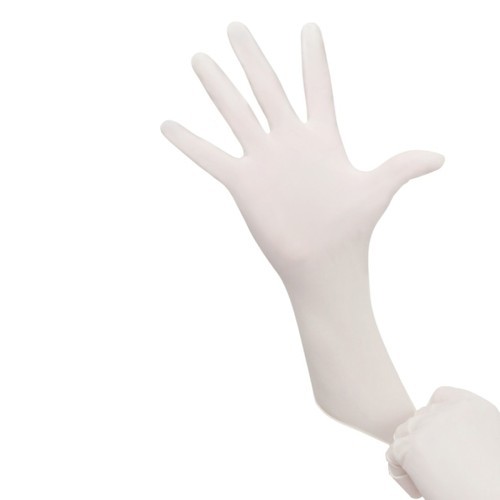 KimTech Pure Kimtech™ MCRN9690FCOS Clean Room Gloves, Medium, #8,  Nitrile, White, 12 in Length, Non-Powdered Powder, Textured/Rough, 6 mil Thickness, Ambidextrous Hand, Ambidextrous
