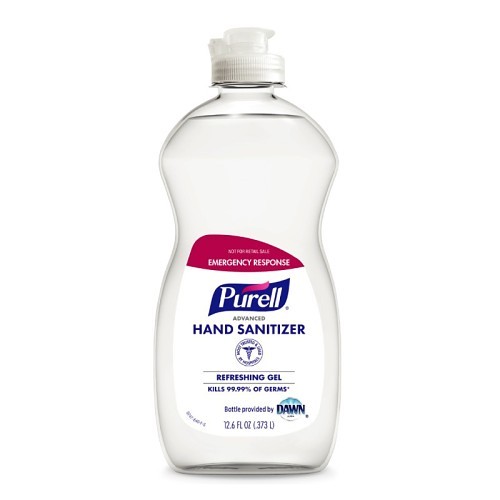 Kimberly-Clark Professional™ PURELL 01000 Hand Sanitizer, 12.6 oz Nominal Capacity, Flip Cap Bottle, Gel Form, Clean Odor/Scent, Clear