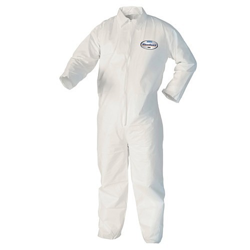 Kimberly-Clark Professional™ KleenGuard™ 44306 Protection Disposable Coverall, 3X-Large, White, Microporous Film Laminate, 29-1/2 in Chest, 40-1/2 in Inseam Length