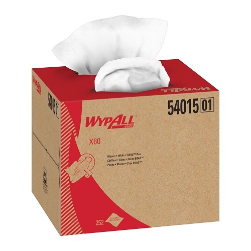 Kimberly-Clark Professional™ WypAll* 509981 Dry Wipe, 11.1 in W, 252 Sheets, Hydro knit, White