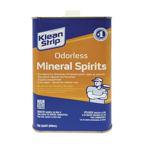 Klean-Strip™ QKSP94005 Mineral Spirit, 1 qt Can, Liquid Form, Clear/Light Yellow