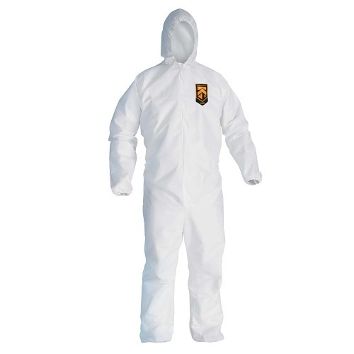 Kimberly-Clark Professional KleenGuard™ 12227XXXL Protective Apparel, 3XL, White, Polypropylene, 29-1/2 in Chest, 40-1/2 in Inseam Length